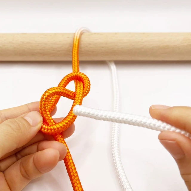 Alt view image 7 of 7 - Two-Color Knot-Tying Practice Rope (6mm x 48 in, 2-Pack), Visual Guidance, Easy Grip for Indoor, Camping, Climbing & General Knot-Tying Practice