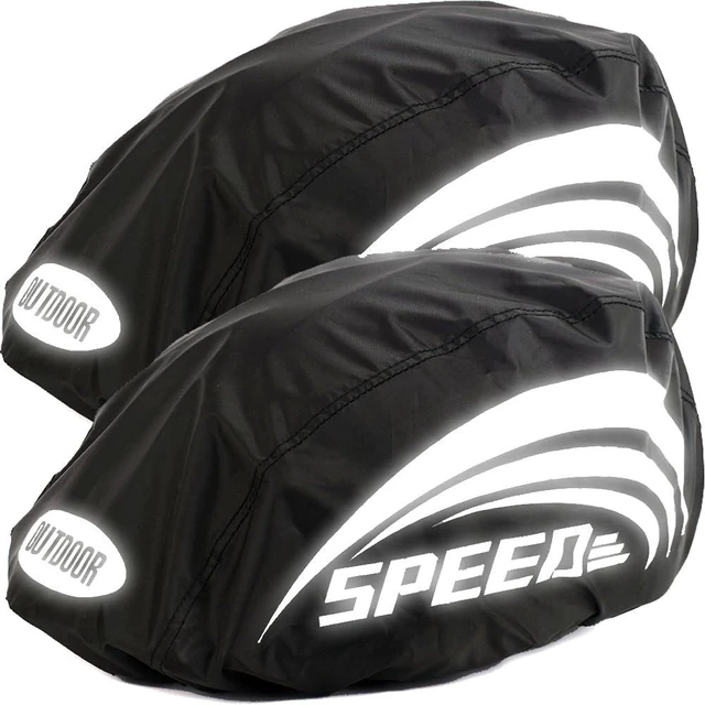 Main image of Pack of 2 Bike Helmet Covers Bicycle Helmet Rain Covers (Black)