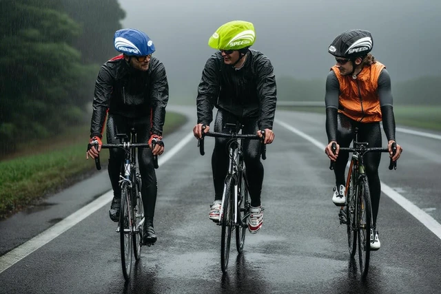 Alt view image 3 of 7 - Pack of 2 Bike Helmet Covers Bicycle Helmet Rain Covers (Black)