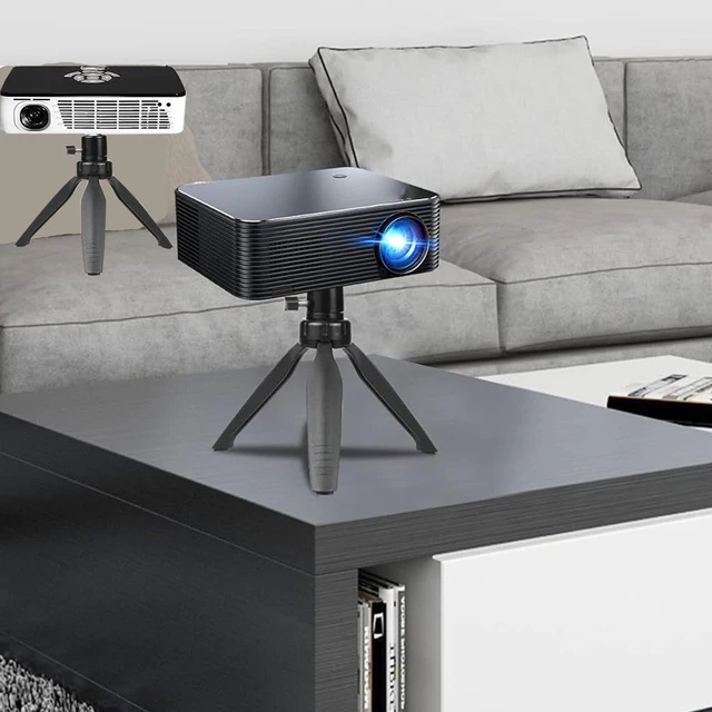 Alt view image 6 of 7 - Mini Projector Tripod Mount Compatible with APEMAN,DR. J Upgrade, DBPOWER, Anker, Artlii, LoongSon, AAXA Technologies and Most Other Mini Projector, 360° Rotation, 90° Tilt Angle, Easy Installation