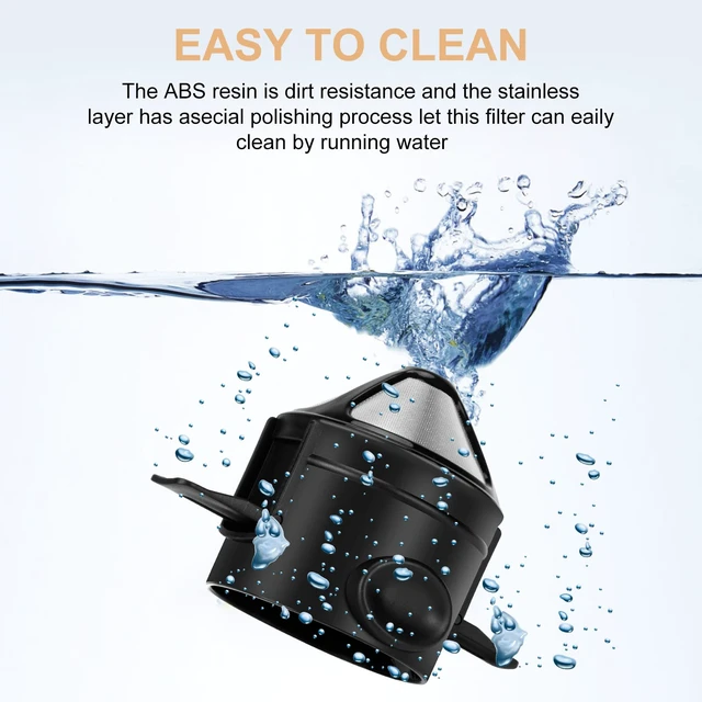 Alt view image 4 of 7 - Pour Over Coffee Maker,Portable Stainless Steel Reusable Coffee Filter, Mini Collapsible Paperless Single Serve 1 Cup Coffee Dripper Cup Easy To Clean For Travel Camping