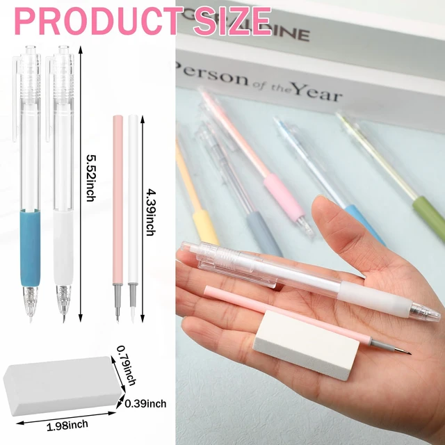 Alt view image 2 of 7 - Craft Cutting Tools, 25 Pcs Knife Pen with Mini Sharpener | Tungsten Steel Ceramic Cutter Head Refill, Retractable, Utility Precision, Paper Cutting Carving, Scrapbook Drawing DIY Craft