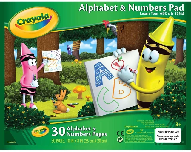 Main image of Alphabet & Numbers Pad 10"X8"-30 Sheets