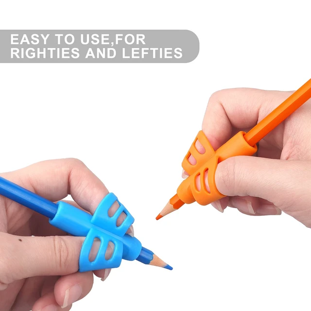 Alt view image 6 of 7 - 12 Pack Pencil Grips for Kids Handwriting Pencil Grippers | Pencil Writing Aid Grip Posture Correction Tool for Kids Toddler Children Special Needs