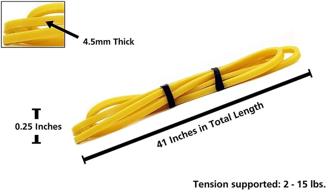 Alt view image 3 of 7 - Heavy Duty Resistance Stretch Loop Bands for Powerlifting Workout Exercise and Assisted Pull Ups 1. Yellow