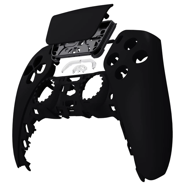 Alt view image 3 of 4 - eXtremeRate Black Soft Touch Touchpad Front Top Shell Compatible with ps5 Controller BDM-010 020 030 040 050, DIY Replacement Shell Custom Touch Pad Cover Compatible with ps5 Controller
