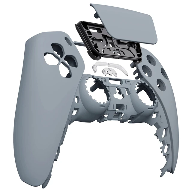 Alt view image 4 of 4 - eXtremeRate New Hope Gray Touchpad Front Top Shell Compatible with ps5 Controller BDM-010 020 030 040 050, DIY Replacement Shell Custom Touch Pad Cover Compatible with ps5 Controller
