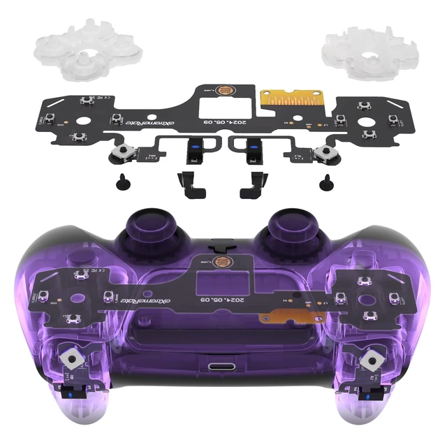 Alt view image 4 of 7 - eXtremeRate Light Version Whole Clicky Kit V2 for PS5 Controller BDM-040 050 060 Shoulder Face Buttons, Micro Switch L2R2 Clicky Hair Trigger Kit Tactile L1R1 Face Buttons Mouse Click for PS5 Control