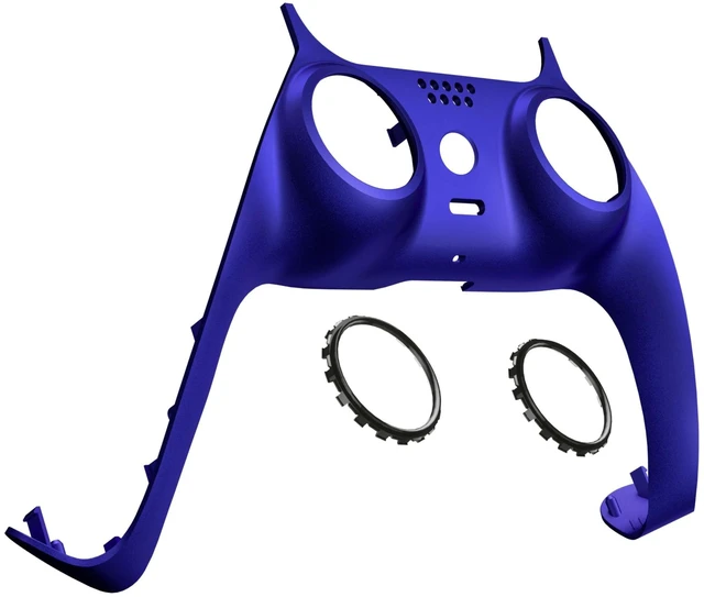 Main image of eXtremeRate Cobalt Blue Decorative Trim Shell Compatible with PS5 Controller DIY Replacement Clip Shell, Custom Plates Cover Compatible with PS5 Controller with Accent Rings