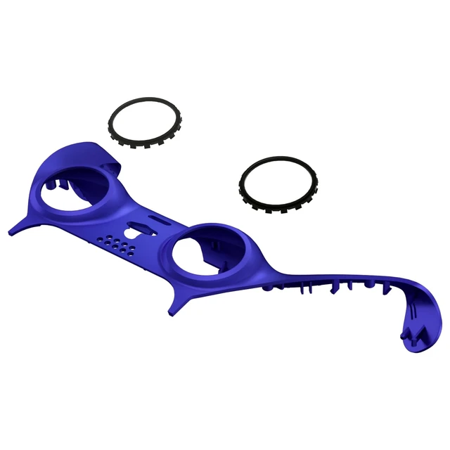 Alt view image 4 of 4 - eXtremeRate Cobalt Blue Decorative Trim Shell Compatible with PS5 Controller DIY Replacement Clip Shell, Custom Plates Cover Compatible with PS5 Controller with Accent Rings
