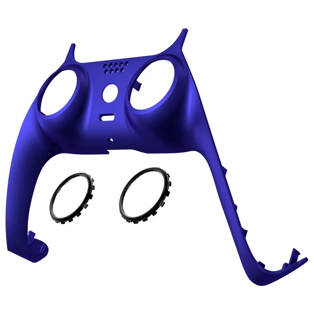 Alt view image 3 of 4 - eXtremeRate Cobalt Blue Decorative Trim Shell Compatible with PS5 Controller DIY Replacement Clip Shell, Custom Plates Cover Compatible with PS5 Controller with Accent Rings