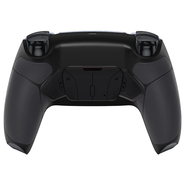 Alt view image 4 of 7 - eXtremeRate Black Rubberized Grip Programable RISE4 V4 Remap Kit for PS5 Controller BDM-030 040 050 060, Upgrade Board, Redesigned Black Back Shell, 4 Back Buttons for PS5 Controller - NO Controller