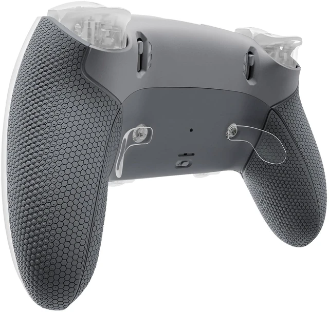 Main image of eXtremeRate Beyond-ARC Bottom Shell Kit Compatible with p s 5 Edge Controller with Rubberized Grip, Replacement Front Back Decorative Trim Shell Plates for p s 5 Edge Controller - Dark & New Hope Gray