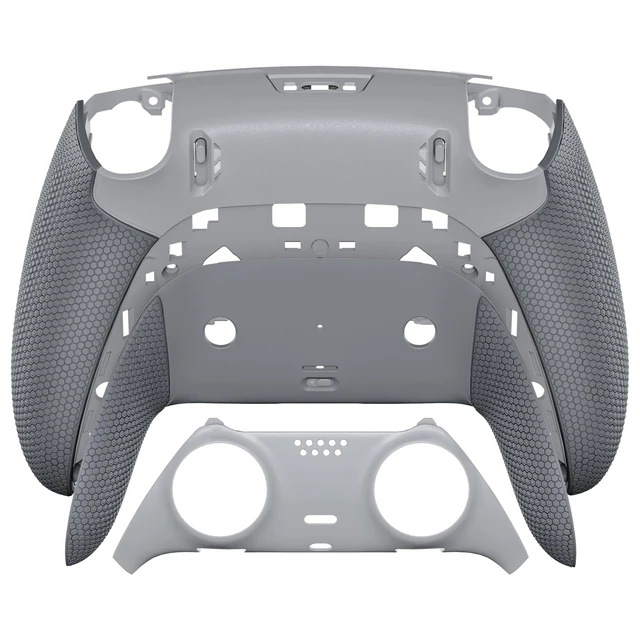 Alt view image 3 of 7 - eXtremeRate Beyond-ARC Bottom Shell Kit Compatible with p s 5 Edge Controller with Rubberized Grip, Replacement Front Back Decorative Trim Shell Plates for p s 5 Edge Controller - Dark & New Hope Gray