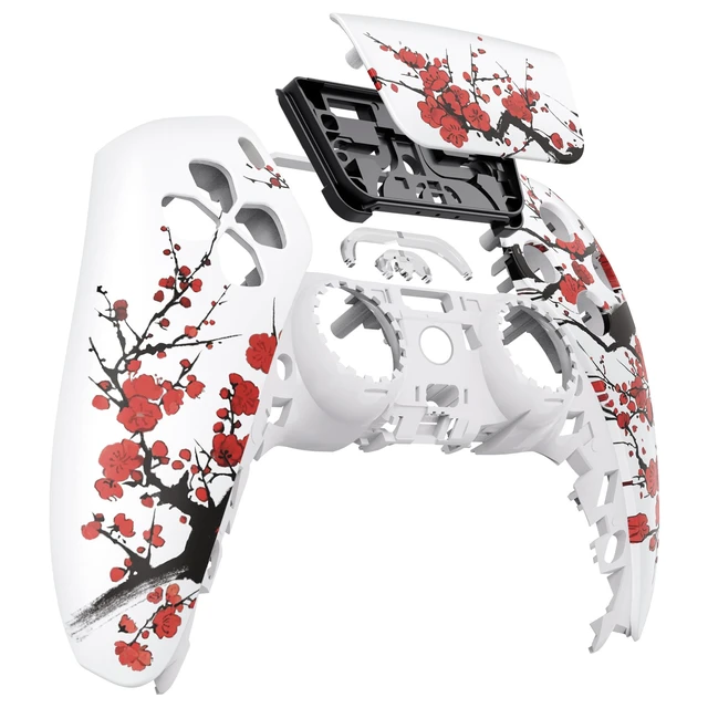 Alt view image 3 of 4 - eXtremeRate Winter Blossom Front Housing Shell with Touchpad Compatible with p s 5 Controller BDM-010 020 030 040 050, DIY Replacement Shell Custom Touch Pad Cover Compatible with p s 5 Controller
