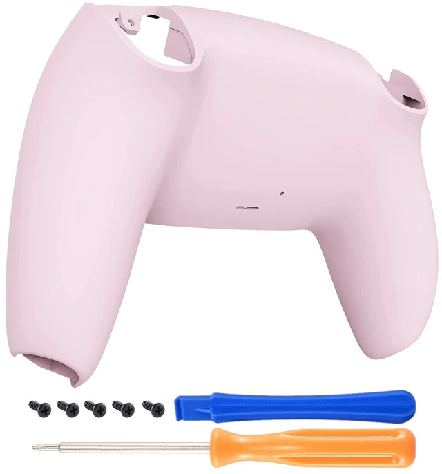 Main image of eXtremeRate Cherry Blossoms Pink Grip Custom Back Plate Bottom Shell Compatible with ps5 Controller, Replacement Back Shell Cover Compatible with ps5 Controller