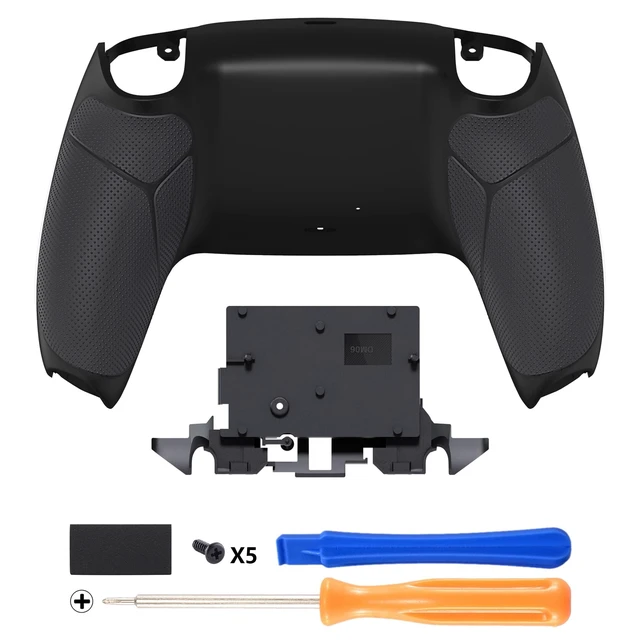 Alt view image 3 of 5 - eXtremeRate Performance Rubberized Grip Back Plate Custom Bottom Shell Compatible with p s 5 Controller, Replacement Back Shell Cover Compatible with p s 5 Controller - Black