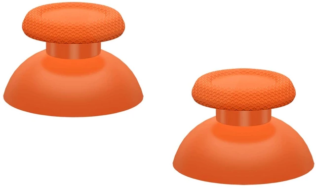 Alt view image 4 of 5 - eXtremeRate Orange Replacement Thumbsticks for PS5 Controller, Custom Analog Stick Joystick for PS4 Controller Universal