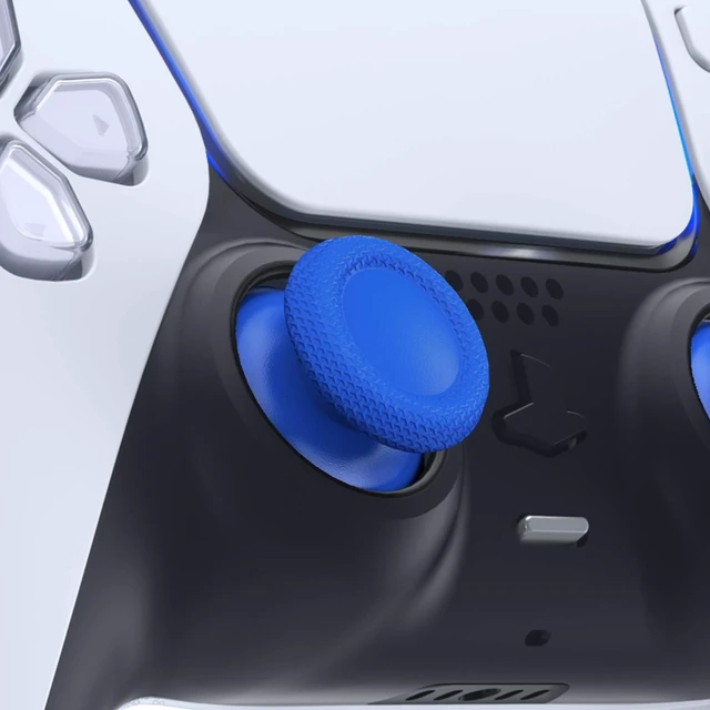 Alt view image 2 of 5 - eXtremeRate Blue Replacement Thumbsticks for PS5 Controller, Custom Analog Stick Joystick for PS4 Controller Universal
