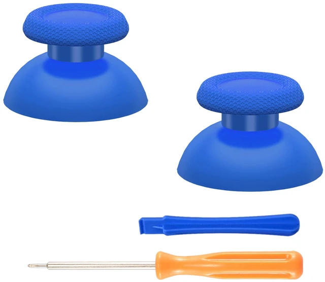 Main image of eXtremeRate Blue Replacement Thumbsticks for PS5 Controller, Custom Analog Stick Joystick for PS4 Controller Universal