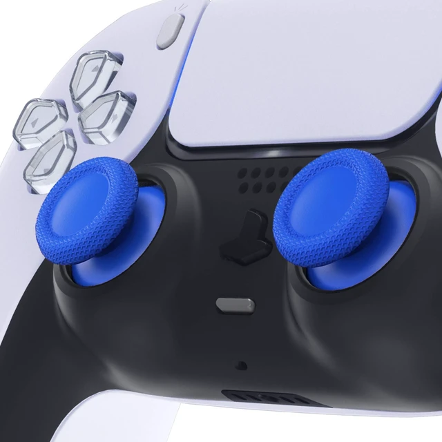 Alt view image 3 of 5 - eXtremeRate Blue Replacement Thumbsticks for PS5 Controller, Custom Analog Stick Joystick for PS4 Controller Universal