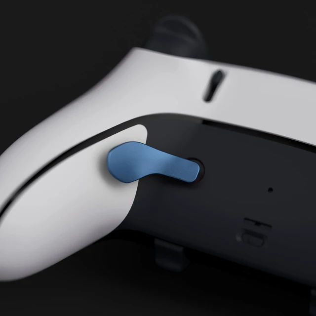 Alt view image 6 of 7 - eXtremeRate Back Paddles for PS5 Edge Controller, Metallic Neptune Blue Replacement Interchangeable 4PCS Metal Back Buttons for PS5 Edge Controller - Controller NOT Included