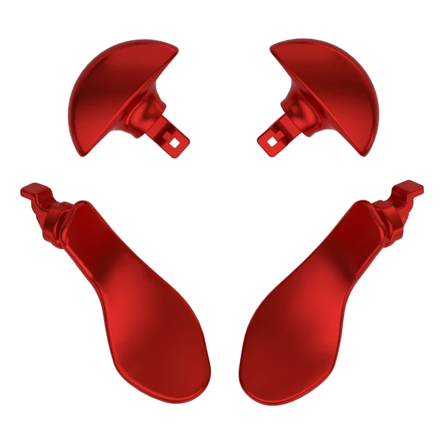 Main image of eXtremeRate Back Paddles for PS5 Edge Controller, Metallic Scarlet Red Replacement Interchangeable 4PCS Metal Back Buttons for PS5 Edge Controller - Controller NOT Included