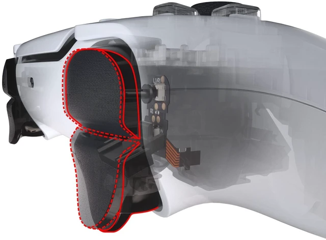 Main image of eXtremeRate Clicky Hair Trigger Kit for PS5 Controller BDM-010 & BDM-020 Shoulder Buttons, Custom Flashshot Trigger Stop Flex Cable for PS5 Controller BDM-010 BDM-020