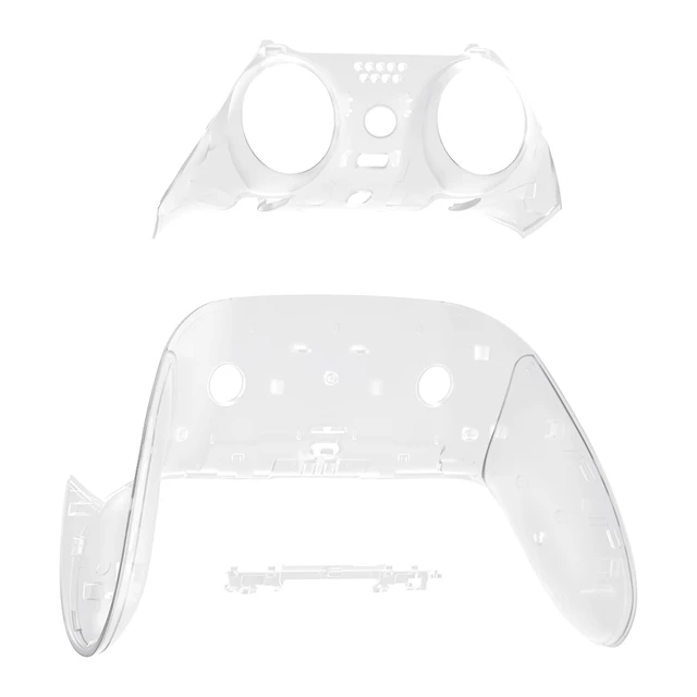 Alt view image 3 of 5 - eXtremeRate Top Bottom Decorative Trim Shell Compatible with p s 5 Edge Controller DIY Replacement Front Back Clip Shell, Custom Glow in Dark - Green Plates Cover Compatible with p s 5 Edge Controller