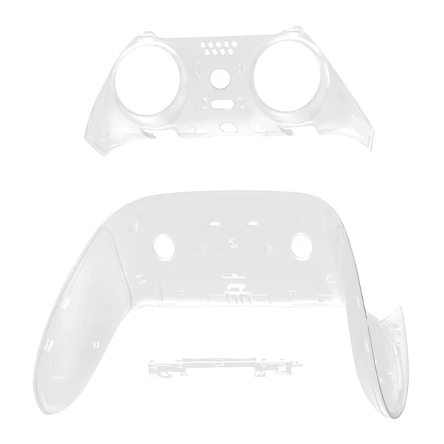 Alt view image 4 of 5 - eXtremeRate Top Bottom Decorative Trim Shell Compatible with p s 5 Edge Controller DIY Replacement Front Back Clip Shell, Custom Glow in Dark - Green Plates Cover Compatible with p s 5 Edge Controller