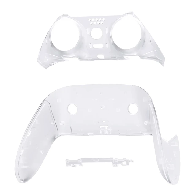 Alt view image 3 of 4 - eXtremeRate Top Bottom Decorative Trim Shell Compatible with ps5 Edge Controller DIY Replacement Front Back Clip Shell, Custom Clear Plates Cover Compatible with ps5 Edge Controller