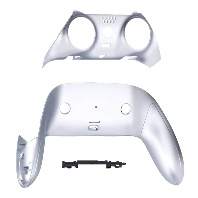 Alt view image 2 of 4 - eXtremeRate Top Bottom Decorative Trim Shell Compatible with p s 5 Edge Controller DIY Replacement Front Back Clip Shell, Custom Chrome Silver Plates Cover Compatible with p s 5 Edge Controller