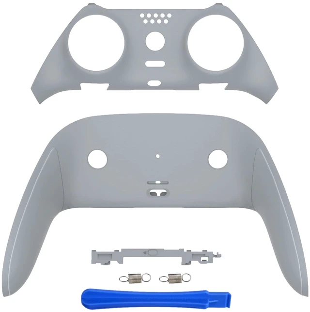 Main image of eXtremeRate Top Bottom Decorative Trim Shell Compatible with ps5 Edge Controller DIY Replacement Front Back Clip Shell, Custom New Hope Gray Plates Cover Compatible with ps5 Edge Controller