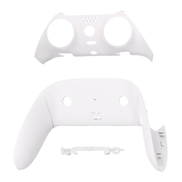 Alt view image 3 of 4 - eXtremeRate Top Bottom Decorative Trim Shell Compatible with ps5 Edge Controller DIY Replacement Front Back Clip Shell, Custom White Plates Cover Compatible with ps5 Edge Controller