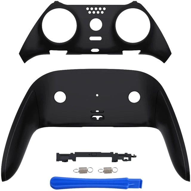 Main image of eXtremeRate Top Bottom Decorative Trim Shell Compatible with ps5 Edge Controller DIY Replacement Front Back Clip Shell, Custom Black Plates Cover Compatible with ps5 Edge Controller