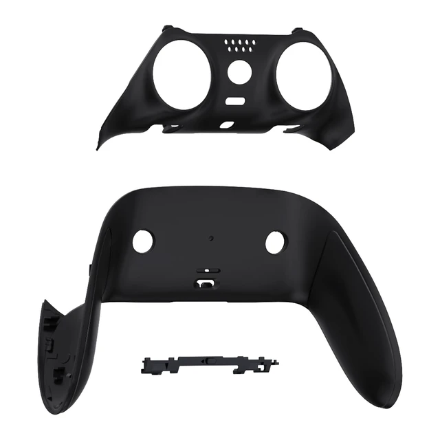 Alt view image 2 of 4 - eXtremeRate Top Bottom Decorative Trim Shell Compatible with ps5 Edge Controller DIY Replacement Front Back Clip Shell, Custom Black Plates Cover Compatible with ps5 Edge Controller