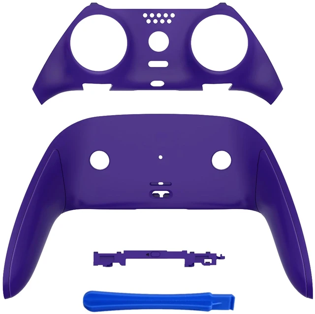 Main image of eXtremeRate Top Bottom Decorative Trim Shell Compatible with ps5 Edge Controller DIY Replacement Front Back Clip Shell, Custom Purple Plates Cover Compatible with ps5 Edge Controller
