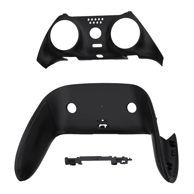 Alt view image 3 of 4 - eXtremeRate Top Bottom Decorative Trim Shell Compatible with ps5 Edge Controller DIY Replacement Front Back Clip Shell, Custom Black Plates Cover Compatible with ps5 Edge Controller