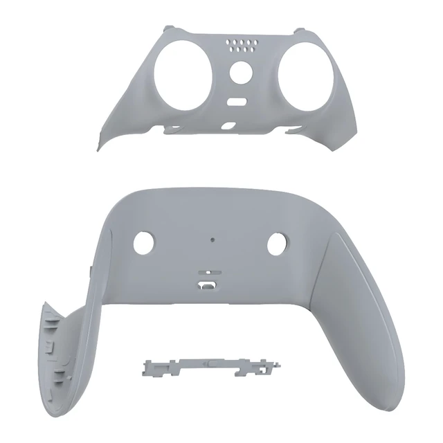 Alt view image 2 of 4 - eXtremeRate Top Bottom Decorative Trim Shell Compatible with ps5 Edge Controller DIY Replacement Front Back Clip Shell, Custom New Hope Gray Plates Cover Compatible with ps5 Edge Controller
