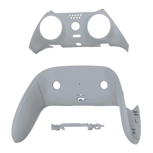 Alt view image 3 of 4 - eXtremeRate Top Bottom Decorative Trim Shell Compatible with ps5 Edge Controller DIY Replacement Front Back Clip Shell, Custom New Hope Gray Plates Cover Compatible with ps5 Edge Controller