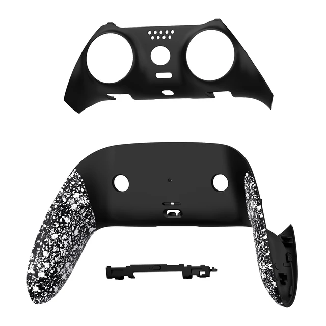 Alt view image 3 of 4 - eXtremeRate Top Bottom Decorative Trim Shell Compatible with p s 5 Edge Controller DIY Replacement Front Back Clip Shell, Custom Textured White Plates Cover Compatible with p s 5 Edge Controller