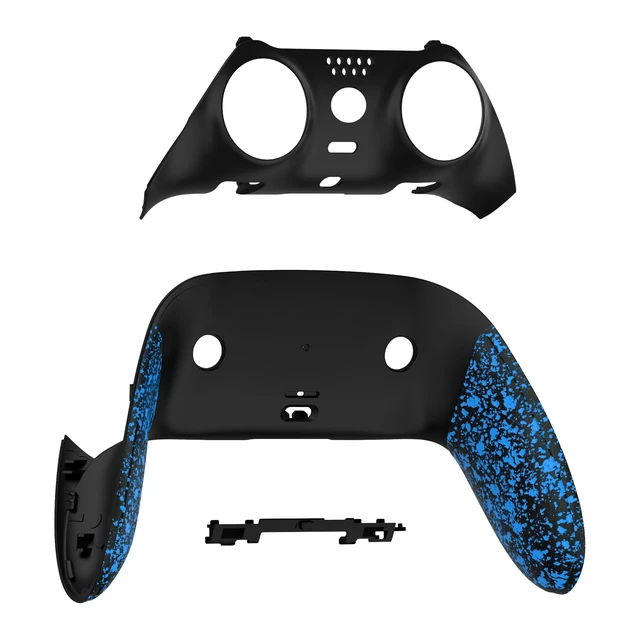 Alt view image 2 of 4 - eXtremeRate Top Bottom Decorative Trim Shell Compatible with p s 5 Edge Controller DIY Replacement Front Back Clip Shell, Custom Textured Blue Plates Cover Compatible with p s 5 Edge Controller