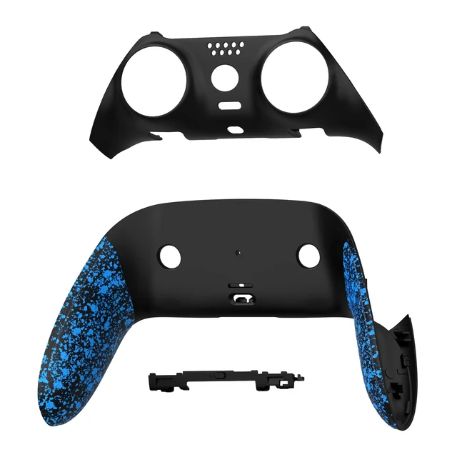 Alt view image 3 of 4 - eXtremeRate Top Bottom Decorative Trim Shell Compatible with p s 5 Edge Controller DIY Replacement Front Back Clip Shell, Custom Textured Blue Plates Cover Compatible with p s 5 Edge Controller