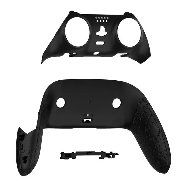 Alt view image 2 of 4 - eXtremeRate Top Bottom Decorative Trim Shell Compatible with p s 5 Edge Controller DIY Replacement Front Back Clip Shell, Custom Textured Black Plates Cover Compatible with p s 5 Edge Controller
