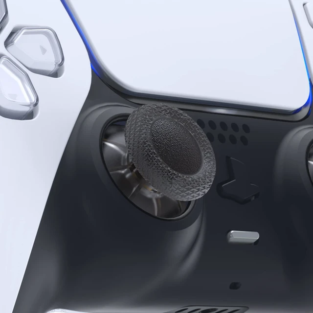 Alt view image 2 of 5 - eXtremeRate Clear Black Replacement Thumbsticks for PS5 Controller, Custom Analog Stick Joystick for PS4 Controller Universal