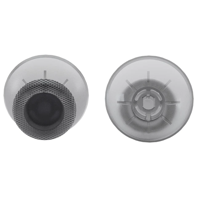 Alt view image 4 of 5 - eXtremeRate Clear Black Replacement Thumbsticks for PS5 Controller, Custom Analog Stick Joystick for PS4 Controller Universal