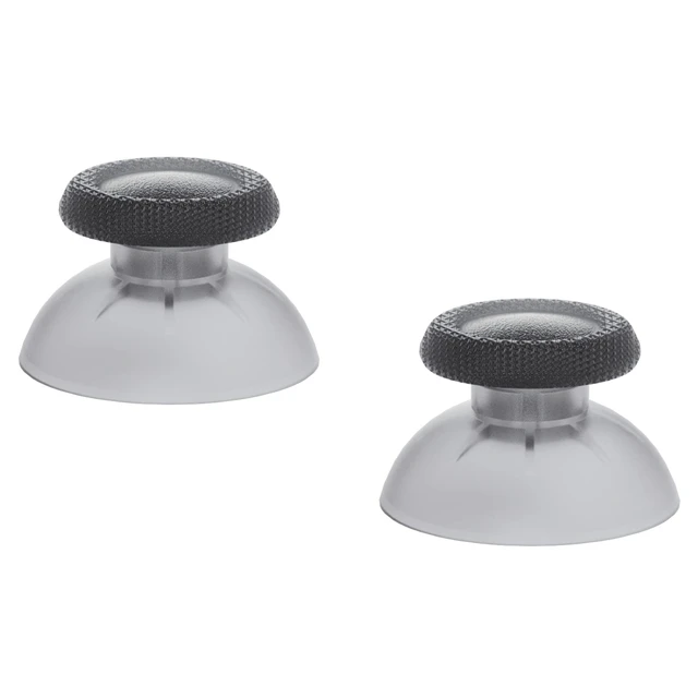 Alt view image 5 of 5 - eXtremeRate Clear Black Replacement Thumbsticks for PS5 Controller, Custom Analog Stick Joystick for PS4 Controller Universal