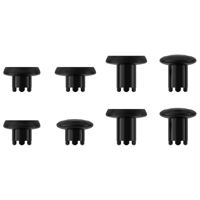 Alt view image 4 of 7 - eXtremeRate ThumbsGear Interchangeable Thumbsticks for PS5 Edge Controller, Replacement Black Analog Thumb Sticks Caps for PS5 Edge Controller - 4 Heights 3 Surfaces Grips - Without Thumbstick Base