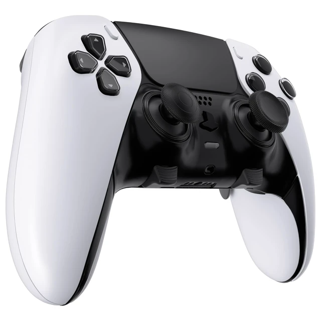 Alt view image 6 of 7 - eXtremeRate ThumbsGear Interchangeable Thumbsticks for PS5 Edge Controller, Replacement Black Analog Thumb Sticks Caps for PS5 Edge Controller - 4 Heights 3 Surfaces Grips - Without Thumbstick Base