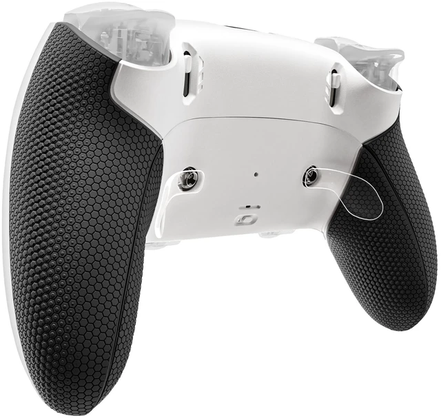 Main image of eXtremeRate Beyond-ARC Bottom Shell Kit Compatible with p s 5 Edge Controller with Rubberized Grip, Replacement Front Back Decorative Trim Shell Plates - White Black